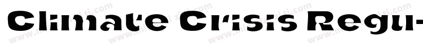 Climate Crisis Regu字体转换